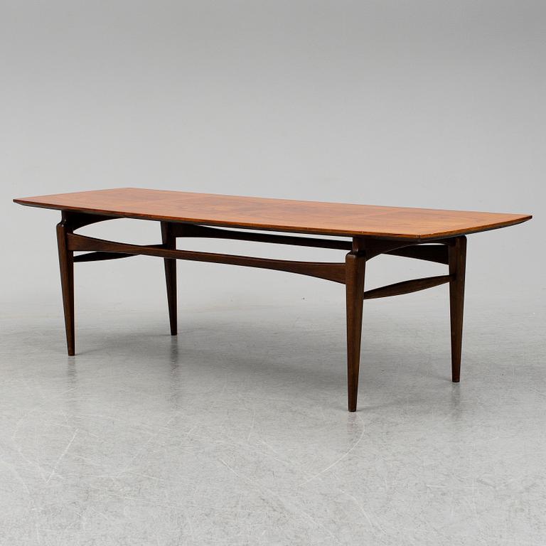 A 1950s teak coffee table by Eric Johansson, Abrahamssons Möbelfabrik AB (ABRA), Sweden.