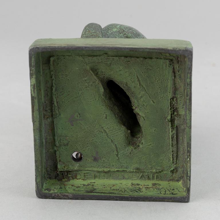 Jussi Mäntynen, sculpture, bronze, signed with stamp.