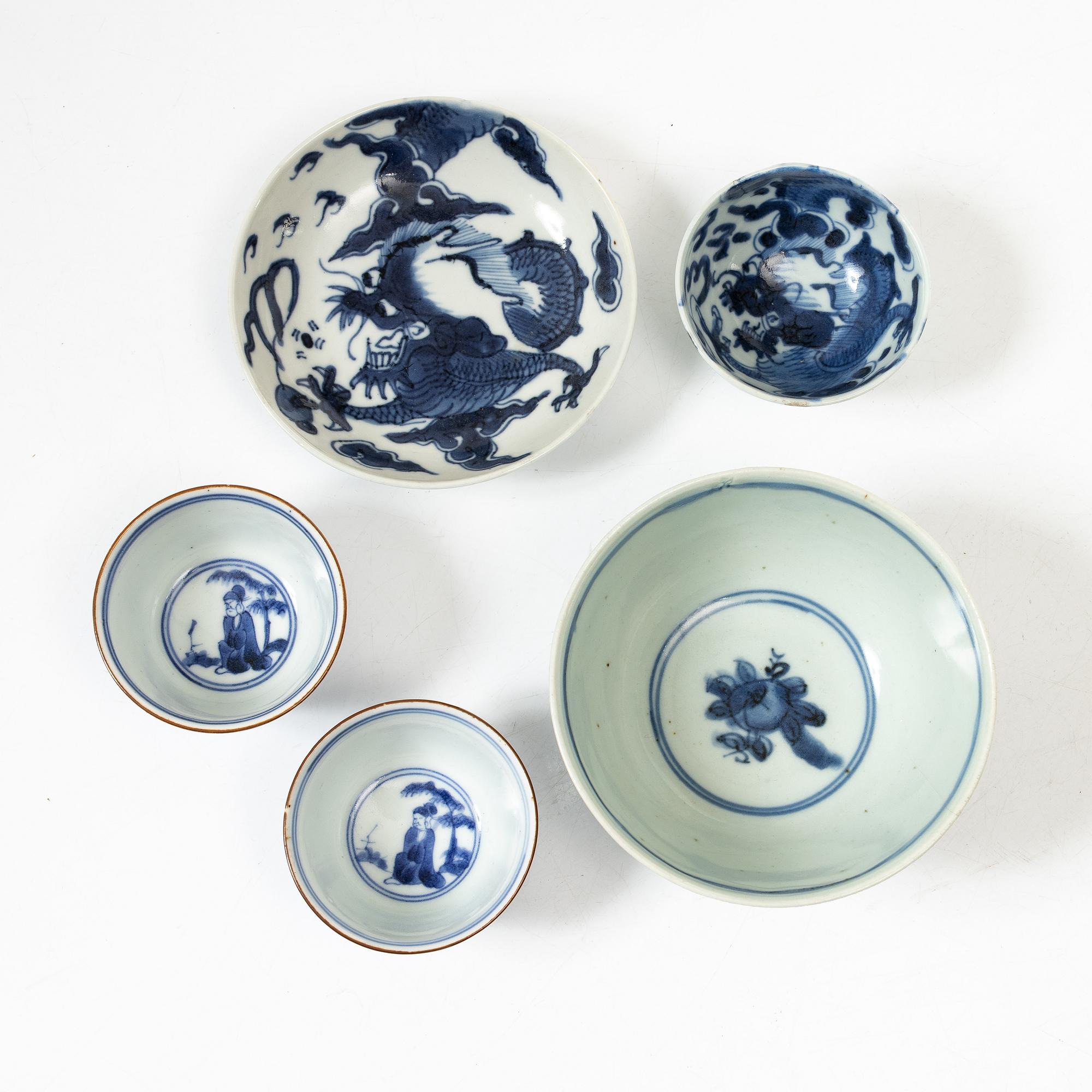 A group lot of Chinese porcelain, 17/20th century.
