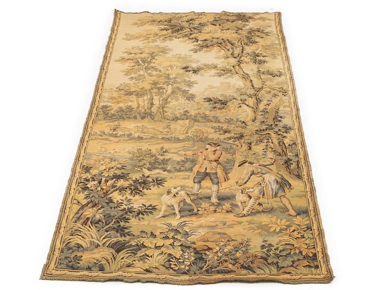 A machine woven wall hanging, c. 293 x 126 cm.