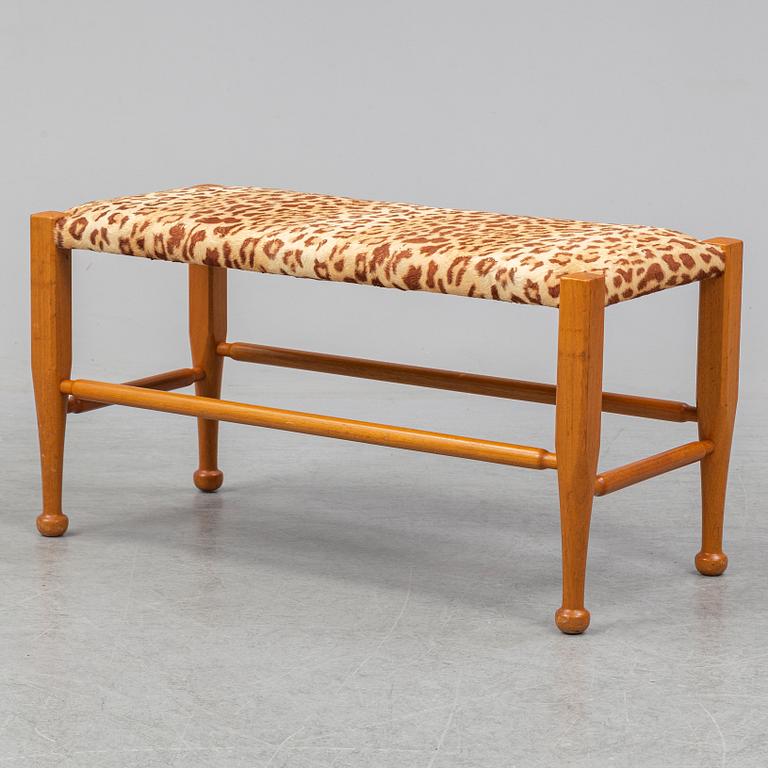 A mahogany bench by Josef Frank for Firma Svenskt Tenn.