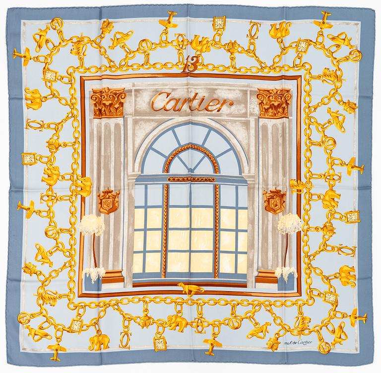 Cartier, scarf.
