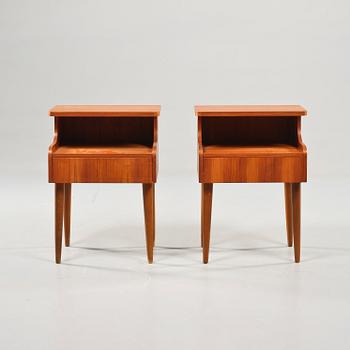 SÄNGBORD, ett par, Sverige, 1950/1960-tal.