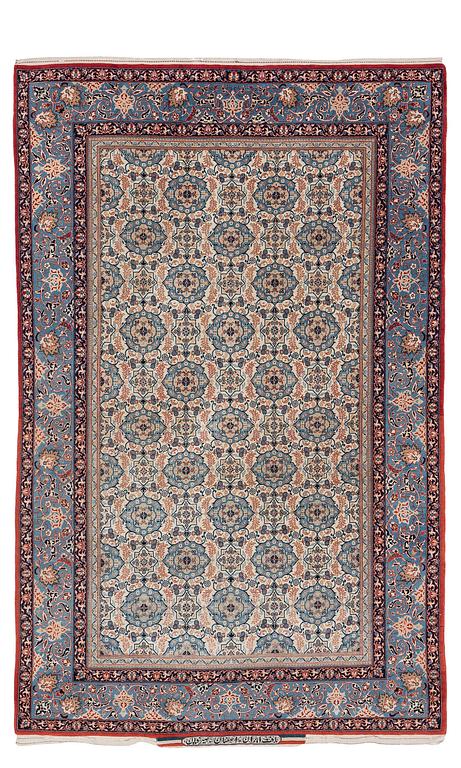 A Isfahan rug, signed (Ali) Seirafian, c. 175 x 109 cm.