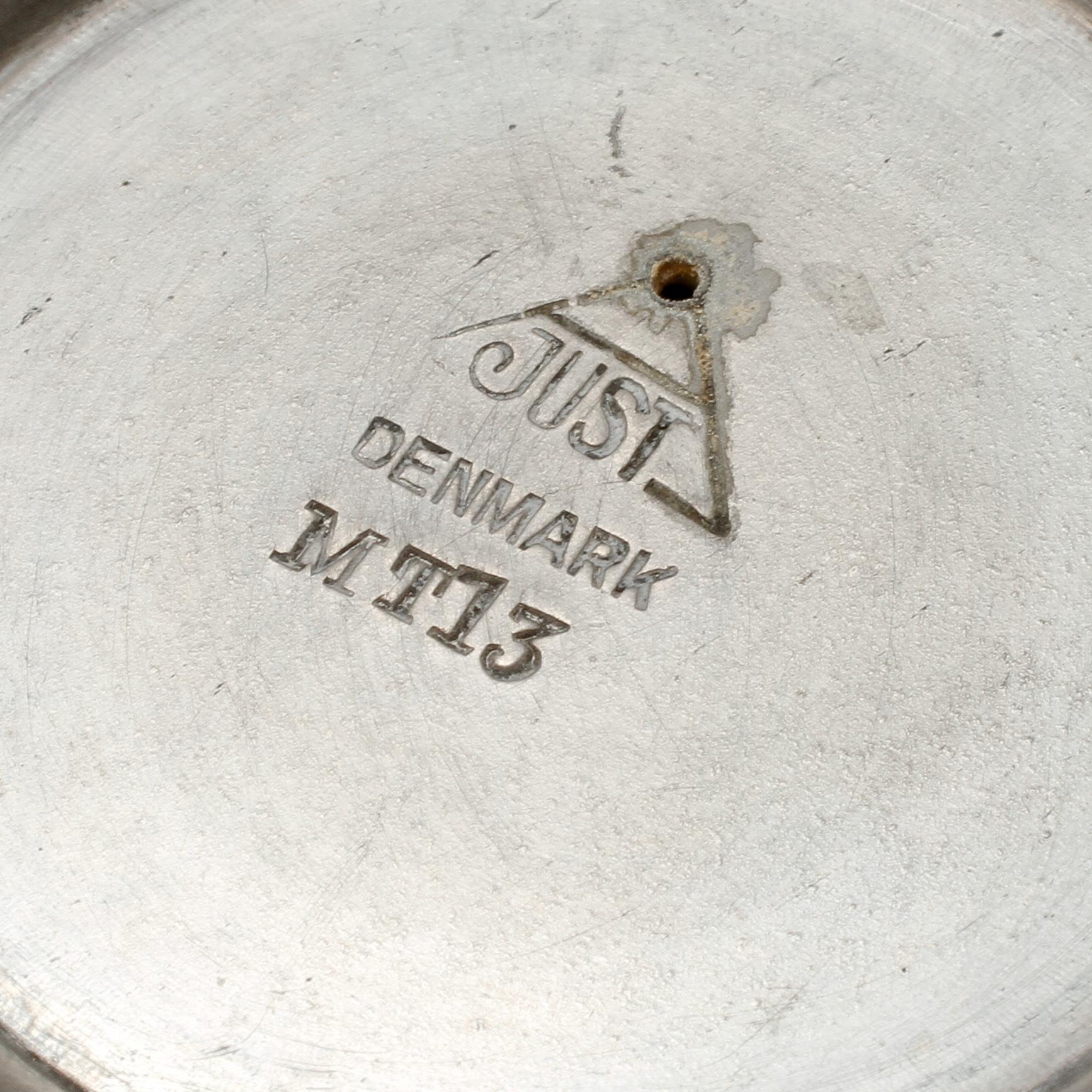 LJUSSTAKAR, 2 par, tenn, delvis Just Andersen, 1900-talets andra kvartal.