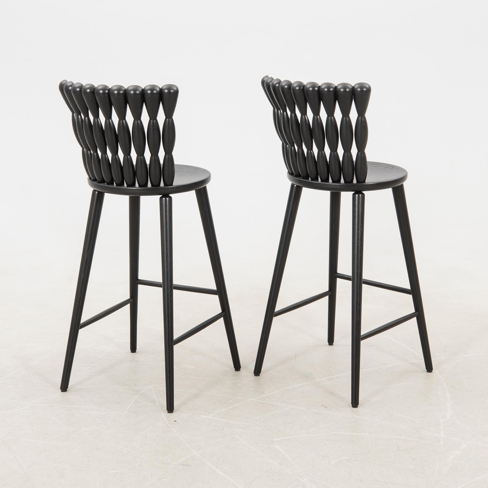 Lisa Hilland, Barstools a pair "Spira" for Mylhta 2000s.