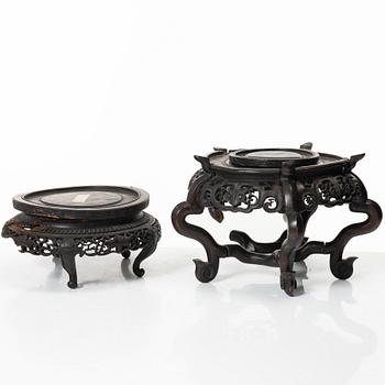 Parti, träställ, sju stycken, Qingdynastin.