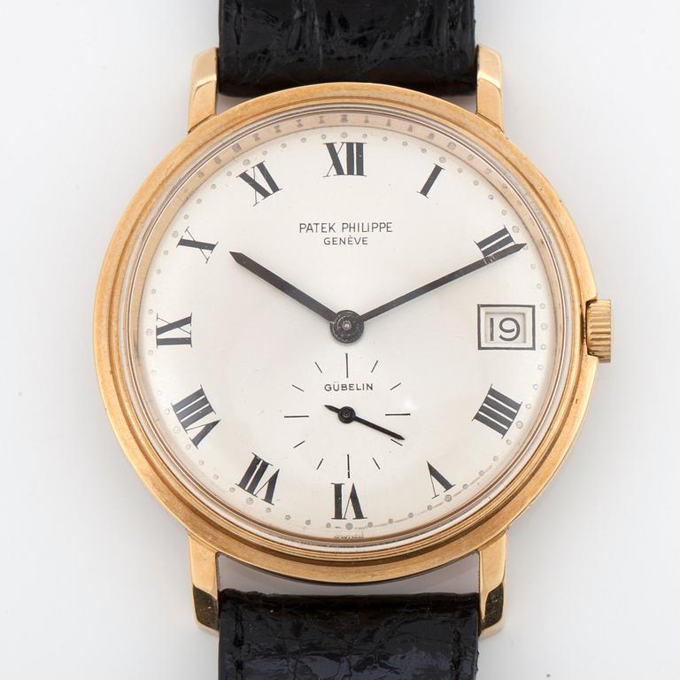 A Patek Phillipe Calatrava men's wristwatch. 18K gold. Automatic. Ø 35 mm. Approx 1961.