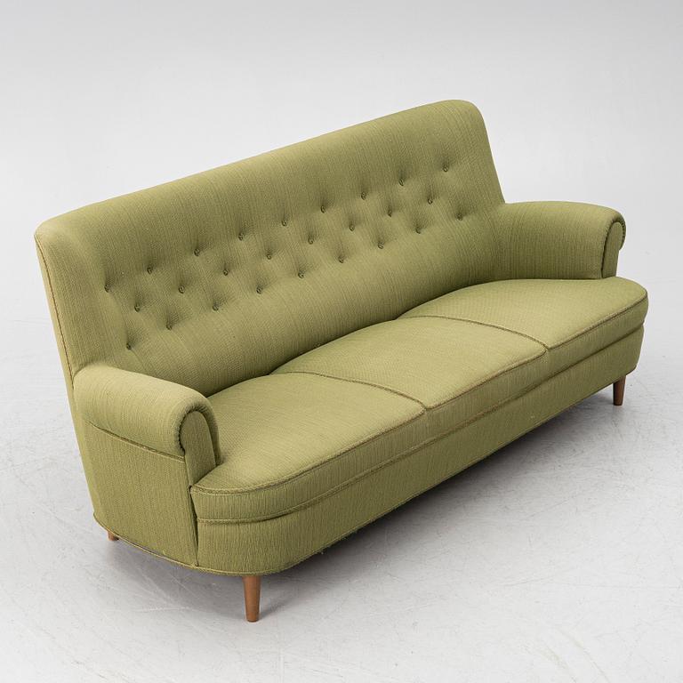 Carl Malmsten, soffa, "Hemmakväll", O.H. Sjögren, 1980-tal.