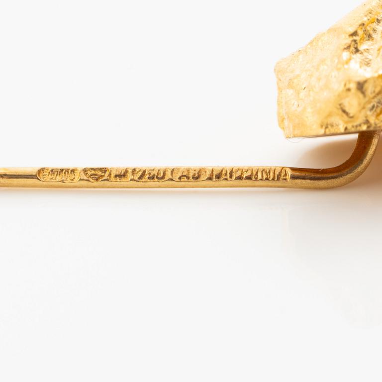 Lapponia, broschnål, 18K guld, Finland 1978.
