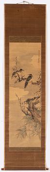 A Japanese scroll painting, 20th Century.