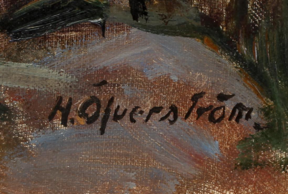 HUGO ÖFVERSTRÖM, olja på duk, sign.