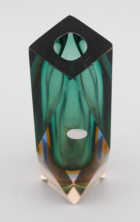 VAS, glas, Luigi Mandruzzato, Murano, Italien, 1900-talets andra hälft.