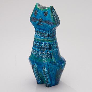 A ceramic Cat from the Rimini blu-series by Bitossi, Italy 1960s.