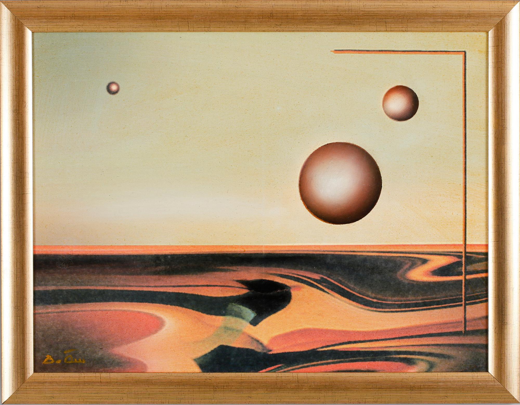 BO ÖRN , olja på duk, sign.