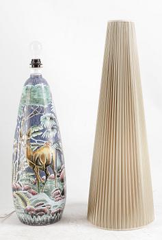 GOLVLAMPA, keramik, Tilgman, 1950/60-tal.