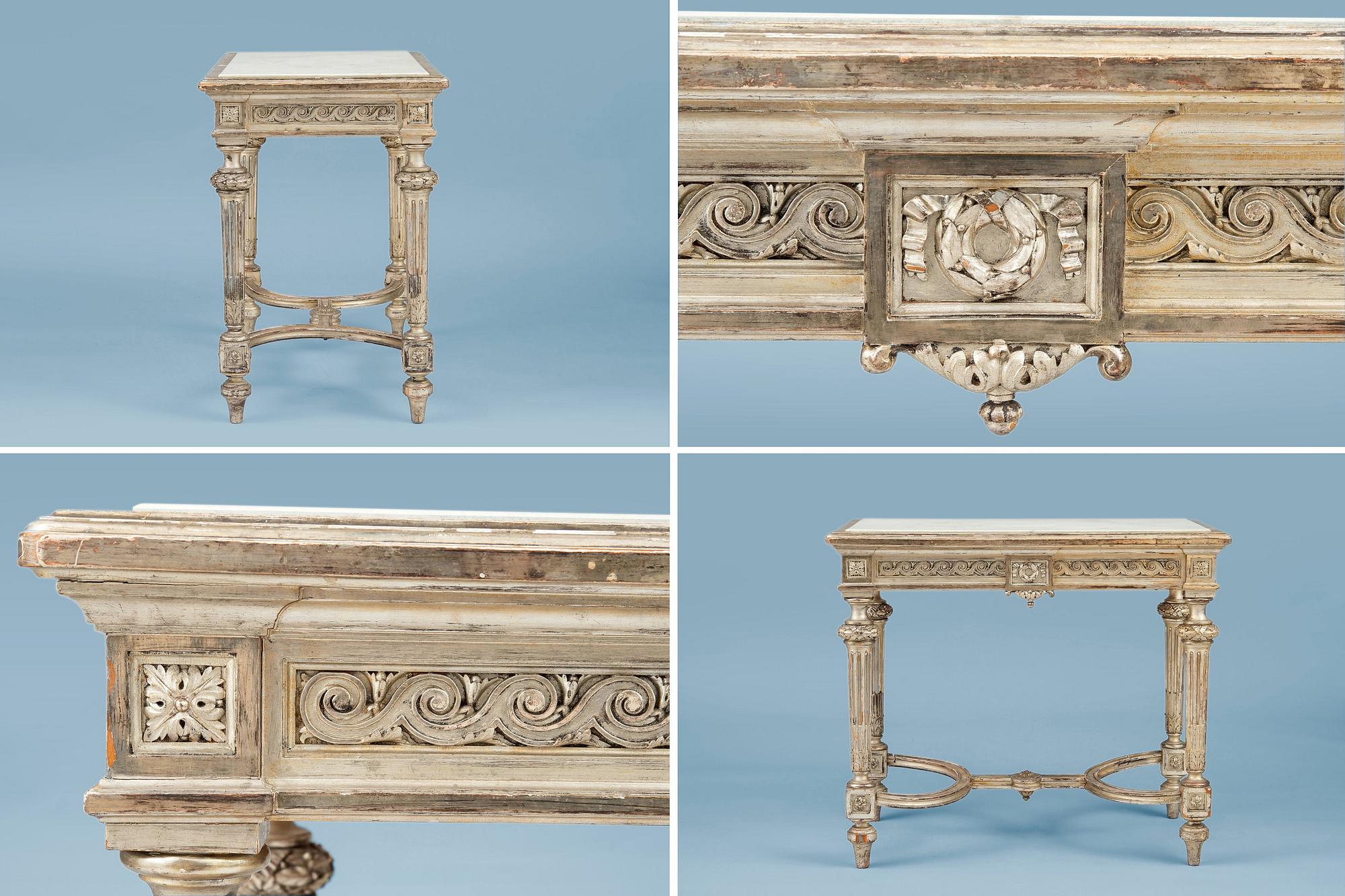 A RUSSIAN IMPERIAL FURNITURE SET, 6 PIECES.