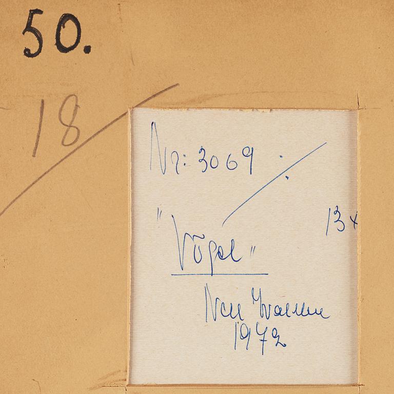 NELL WALDEN, mixed media on print, signed and dated-71.