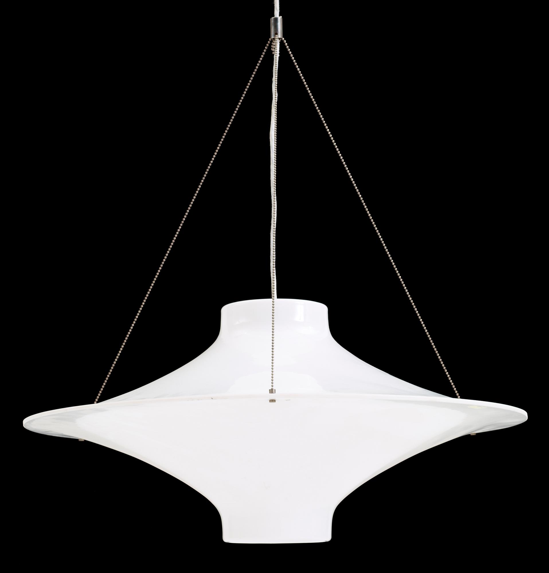 TAKLAMPA, "Lokki / Fiskmåsen / Sky Flyer" Yki Nummi, Adelta, Finland, formgiven 1960.