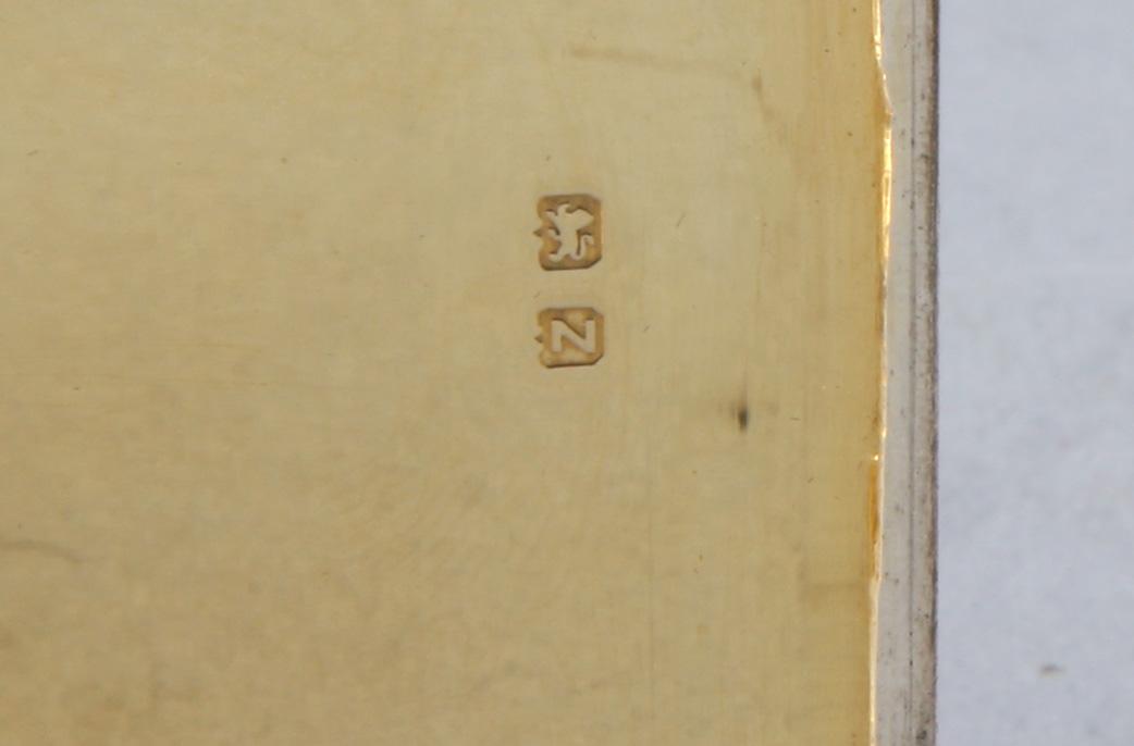 CIGARETTETUI, silver, Mappin & Webb, Birmingham, England, 1924.