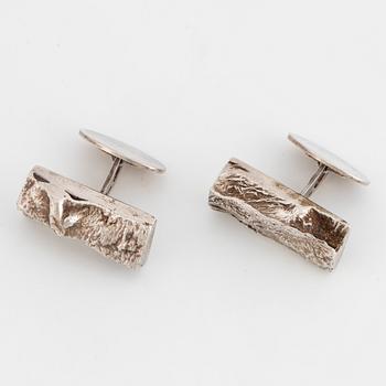 CLAËS E. GIERTTA, cufflinks, silver.