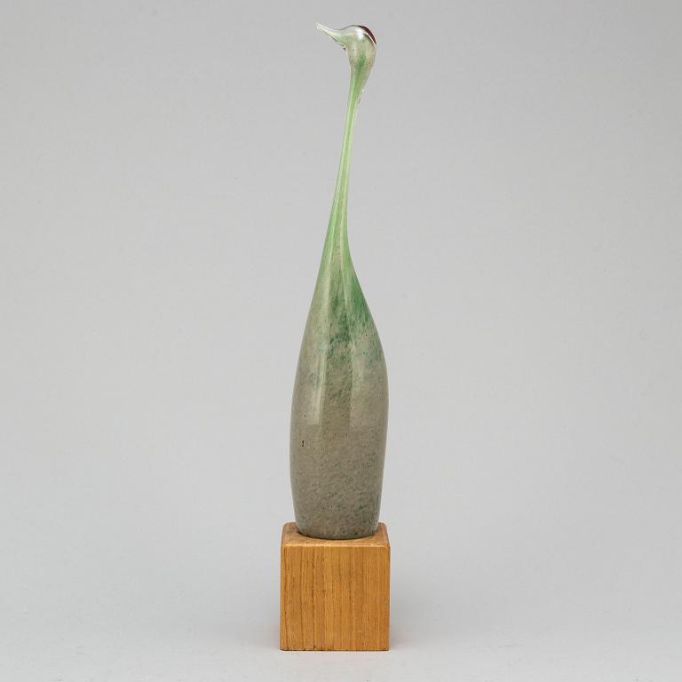 VICKE LINDSTRAND, a glass sculpture, Kosta, signed.