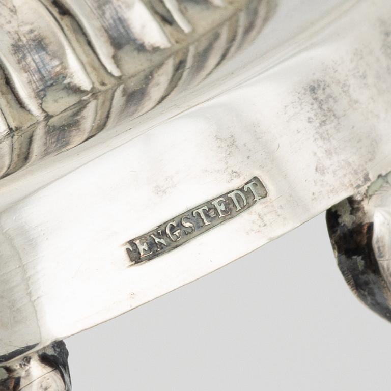 Carl Tengstedt, sockerskålar, ett par, silver, Empire, Göteborg 1838.