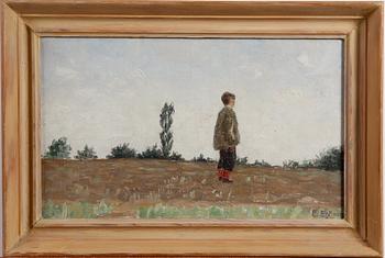 ERDTMAN, ELIAS, 3 st, olja på duk resp pannå, sign. Två daterade 1884 resp 1882/83 á tergo.