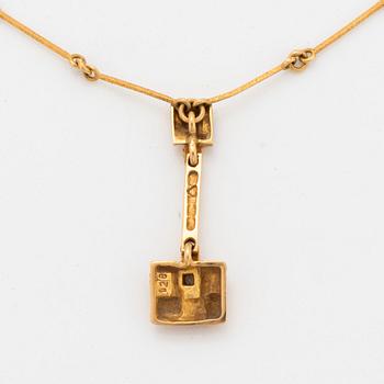 Björn Weckström, a single cut diamond necklace "Thai", Lapponia, 1979.