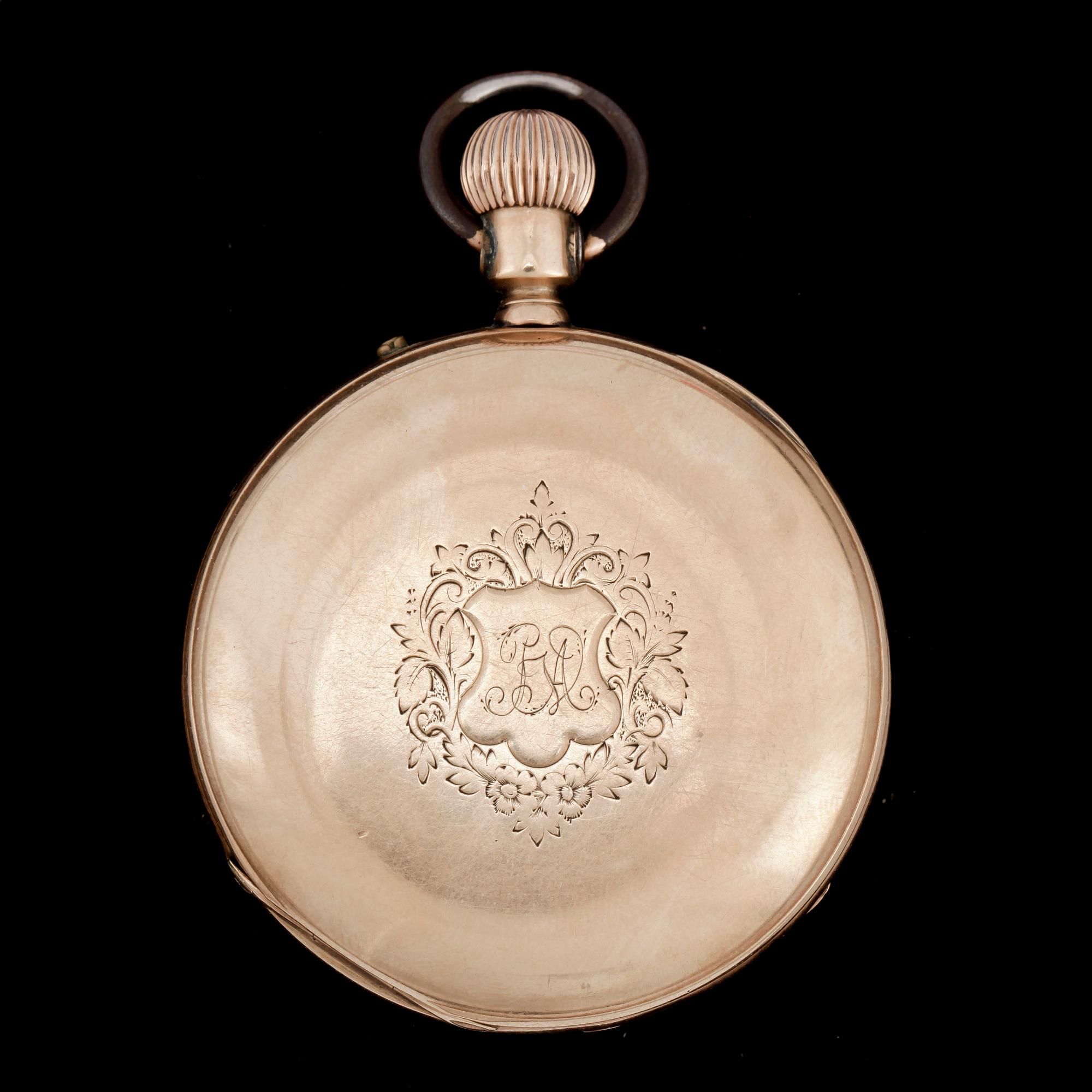 HERRFICKUR, guld 14K, omkring sekelskiftet 1900.