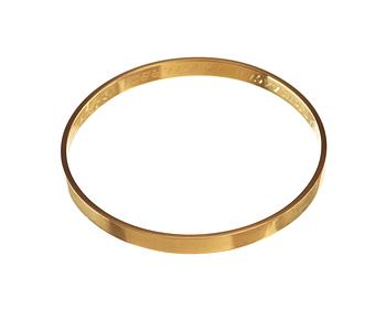 693. A Wiwen Nilsson 18k gold bangle, Lund 1965.