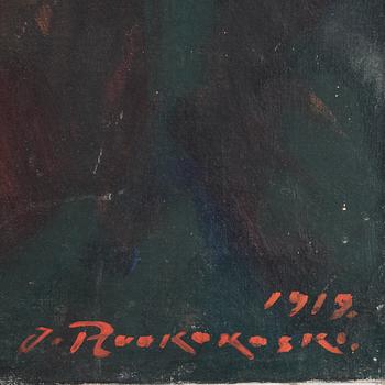 JALMARI RUOKOKOSKI. Olja på duk. Signerad.