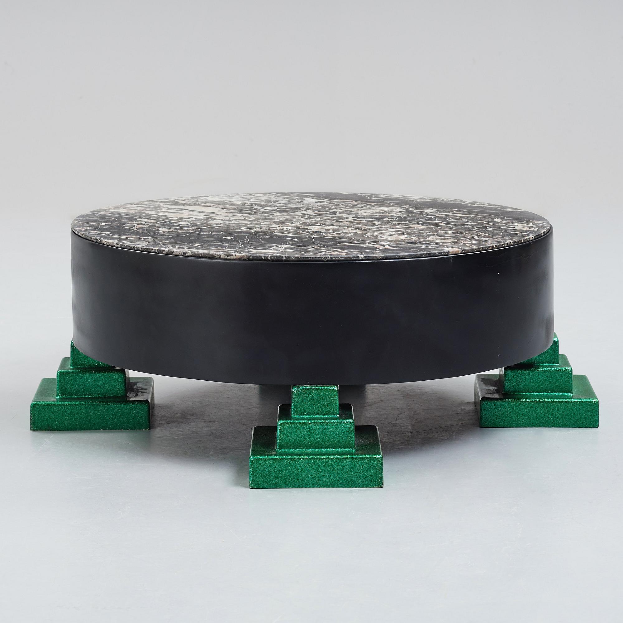 Ettore Sottsass, a "Park Lane" coffee table for Memphis, Italy post 1983.