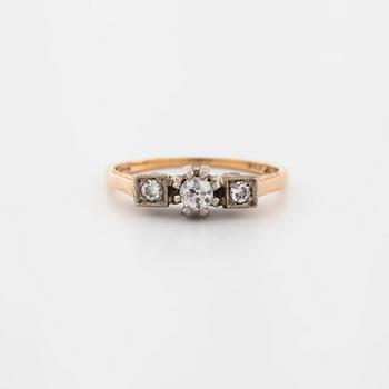 An old cut diamond ring.