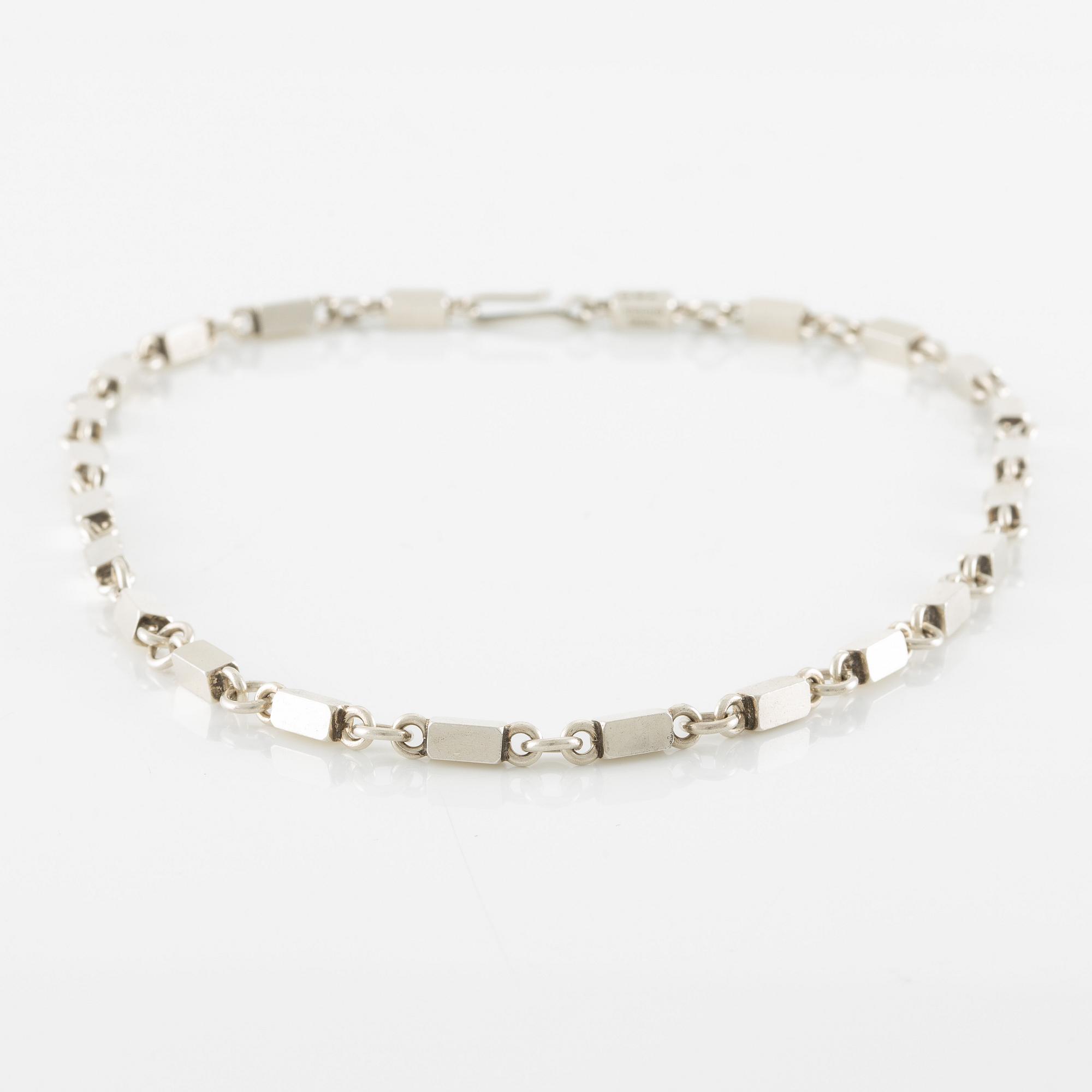Wiwen Nilsson, collier, sterlingsilver, Lund 1948.
