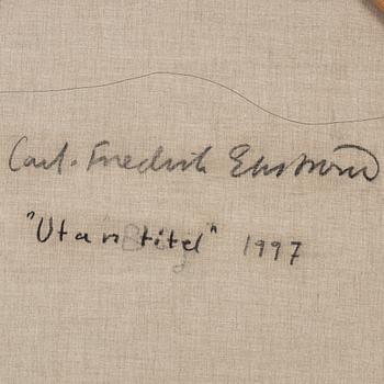 Carl-Fredrik Ekström, signerad och daterad 1997 a tergo. Olja på duk.