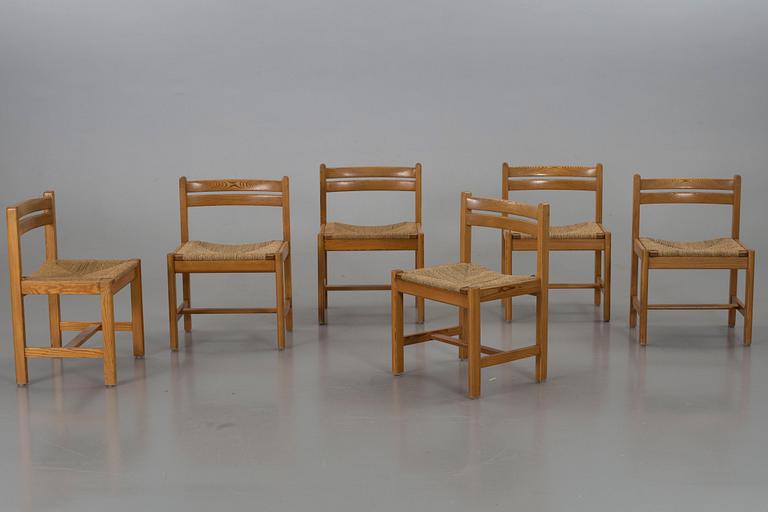 A SET OF 6 "ASSEBO" CHAIRS BY BÖRGE MOGENSEN.