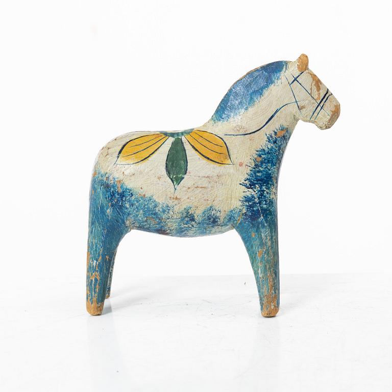 Dalahäst, blåbening, tidigt 1900-tal/1900-talets första hälft.