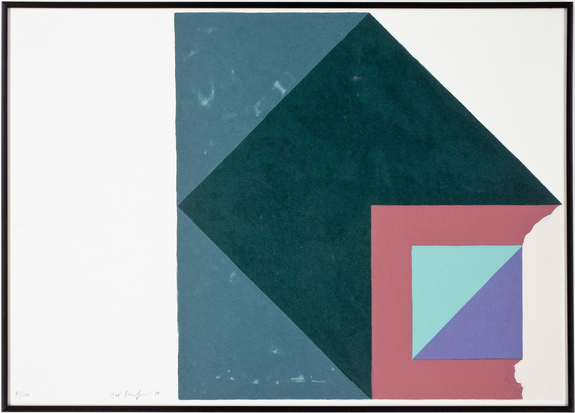 KJELL STRANDQVIST, färglitografi, signerad o numrerad 81/150, daterad -89.