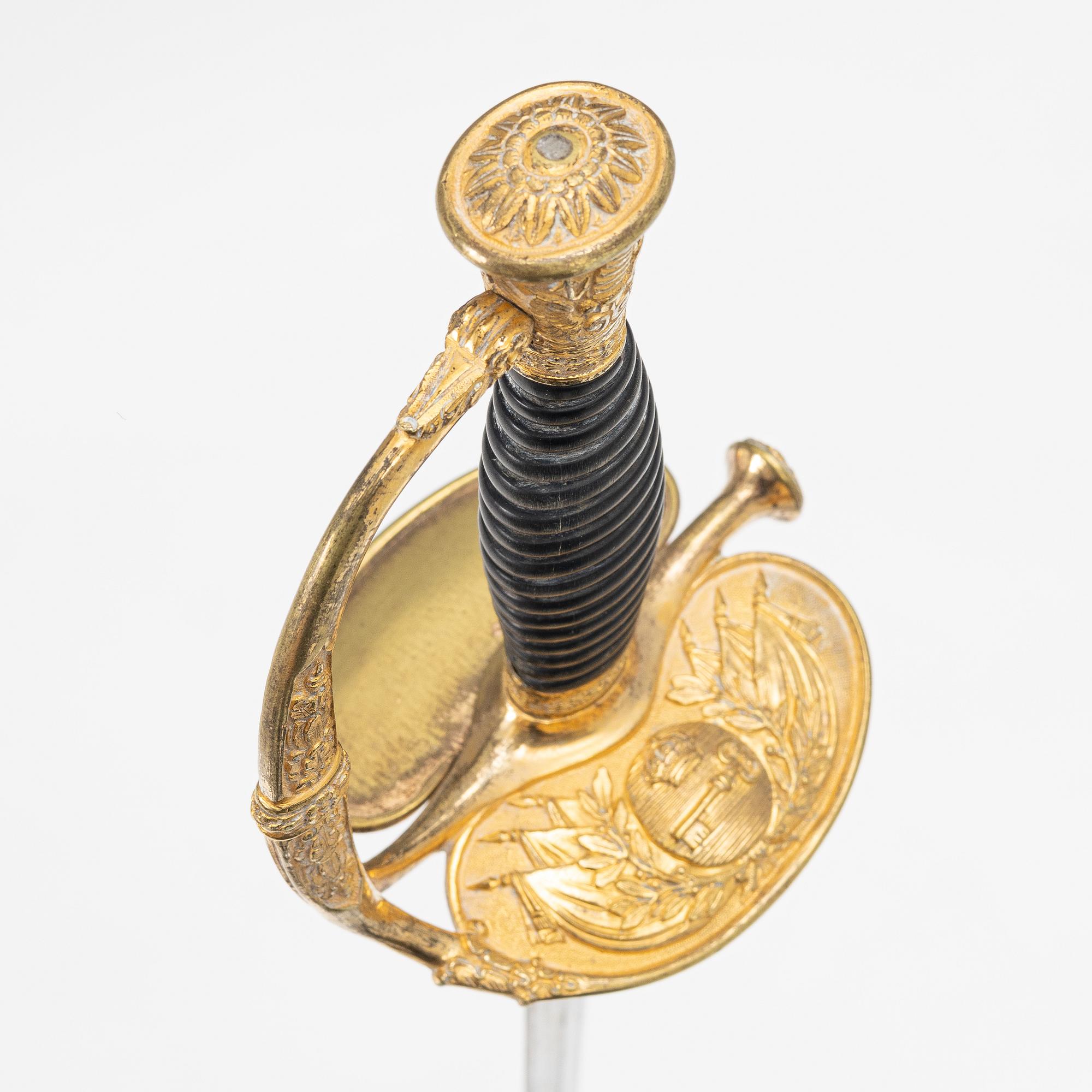 French sword, for officer, 19th century.