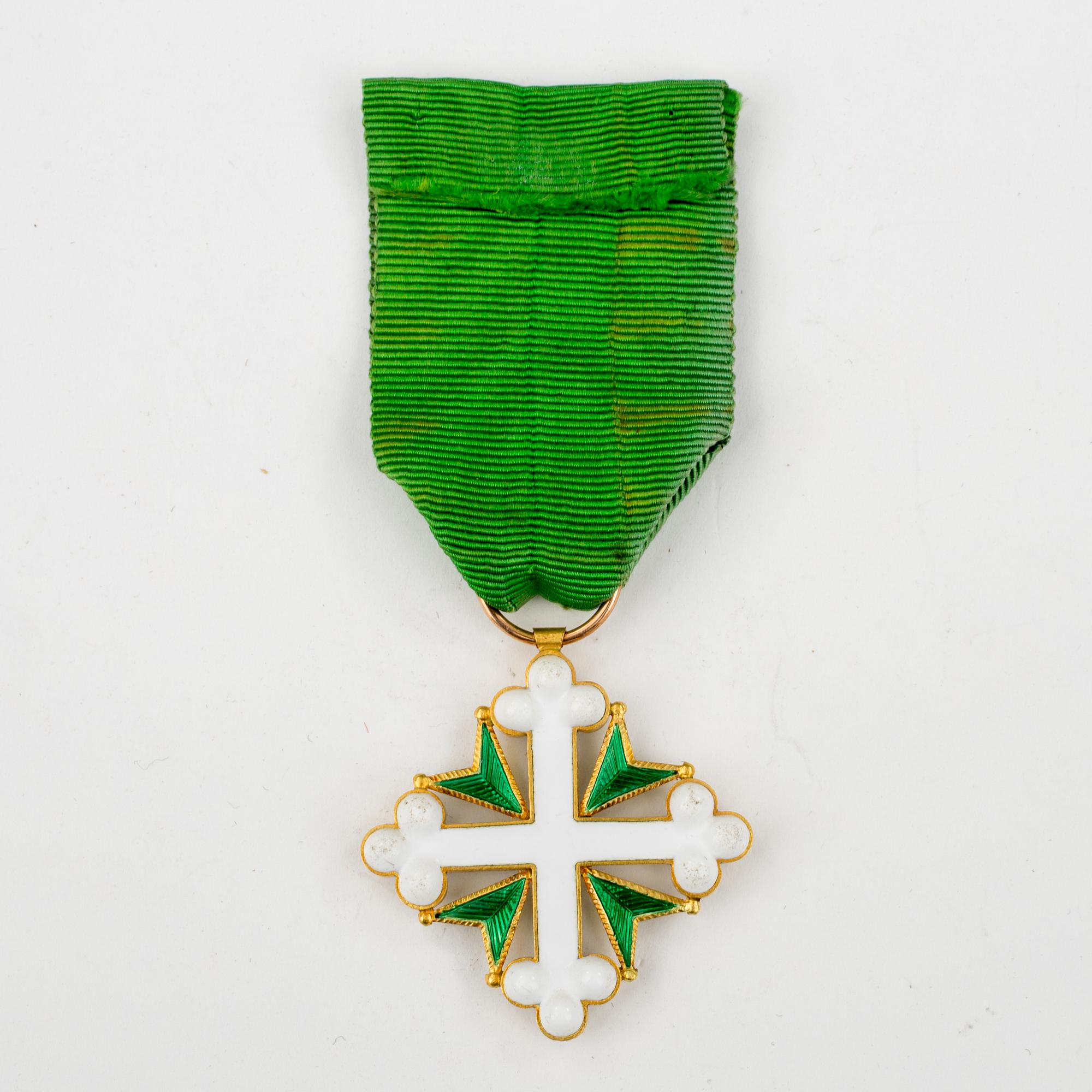 ORDER OF ST. MAURICE AND ST. LAZARUS, guld, emalj, Italien.
