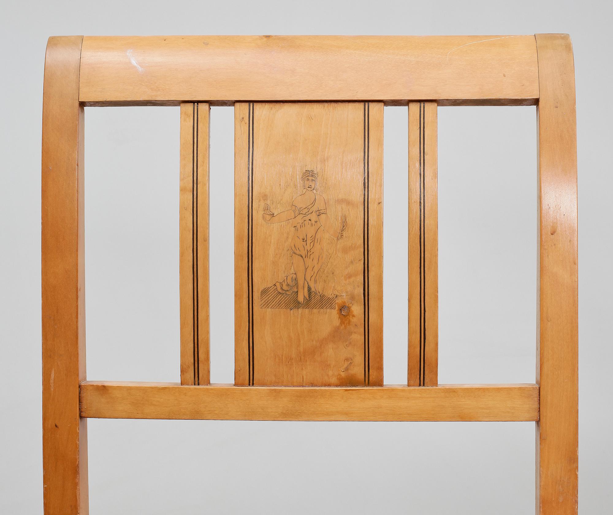 SALONGSGRUPP, 7 delar, Karl Johanstil, 1800/1900-tal.