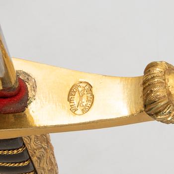 A Swedish infantry officer's sabre, 1899 pattern with scabbard.