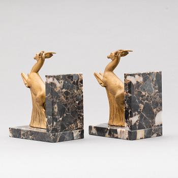 BOKSTÖD, ett par, 1900-talets mitt.