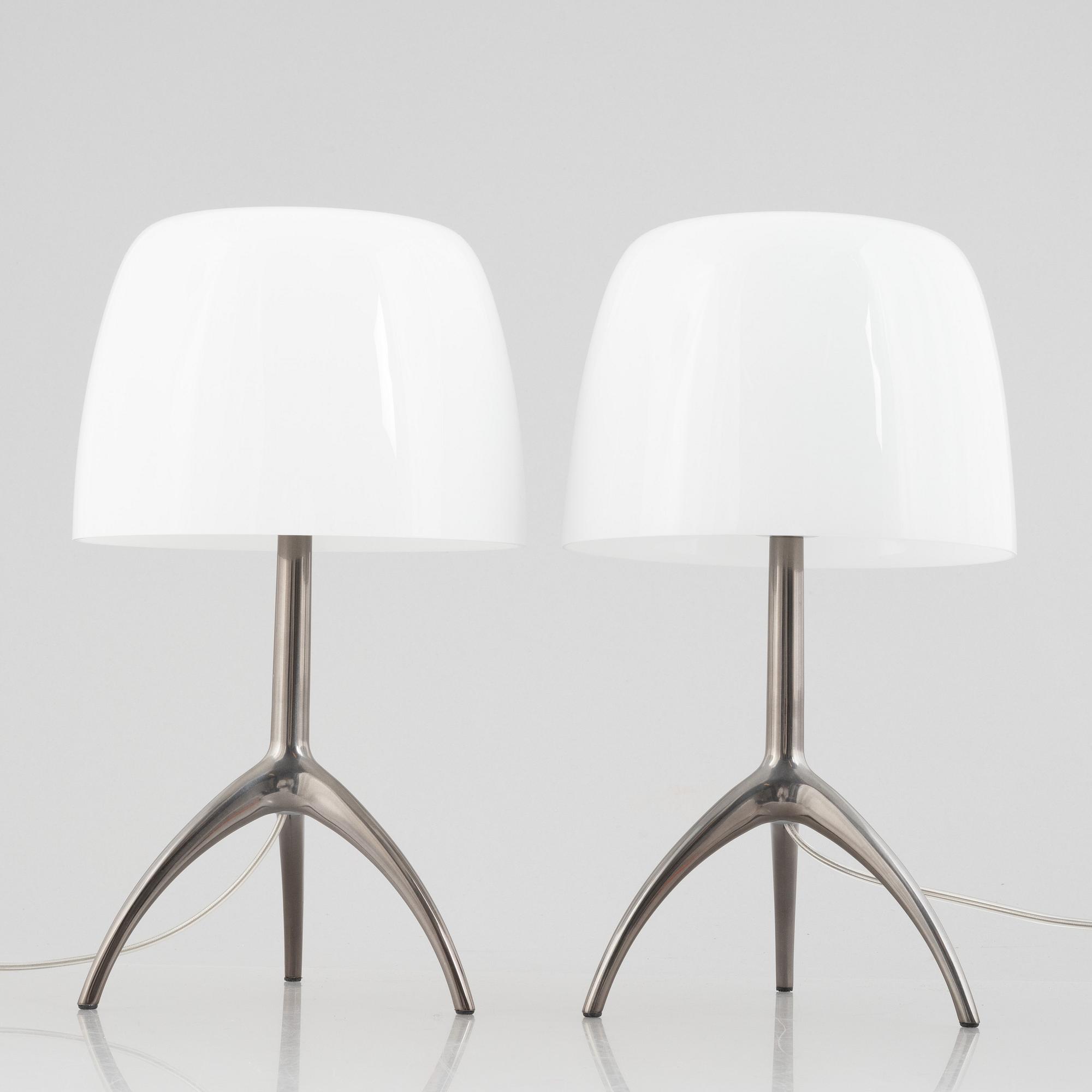 Rodolfo Dordoni, a pair of "Lumiere Grande", Foscarini, Italy.