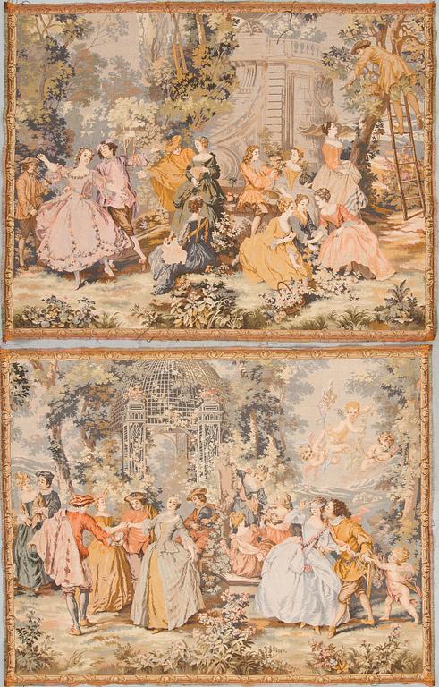 TAPETER, ett par, Panneaux Gobelins, Paris.
150 x 200.