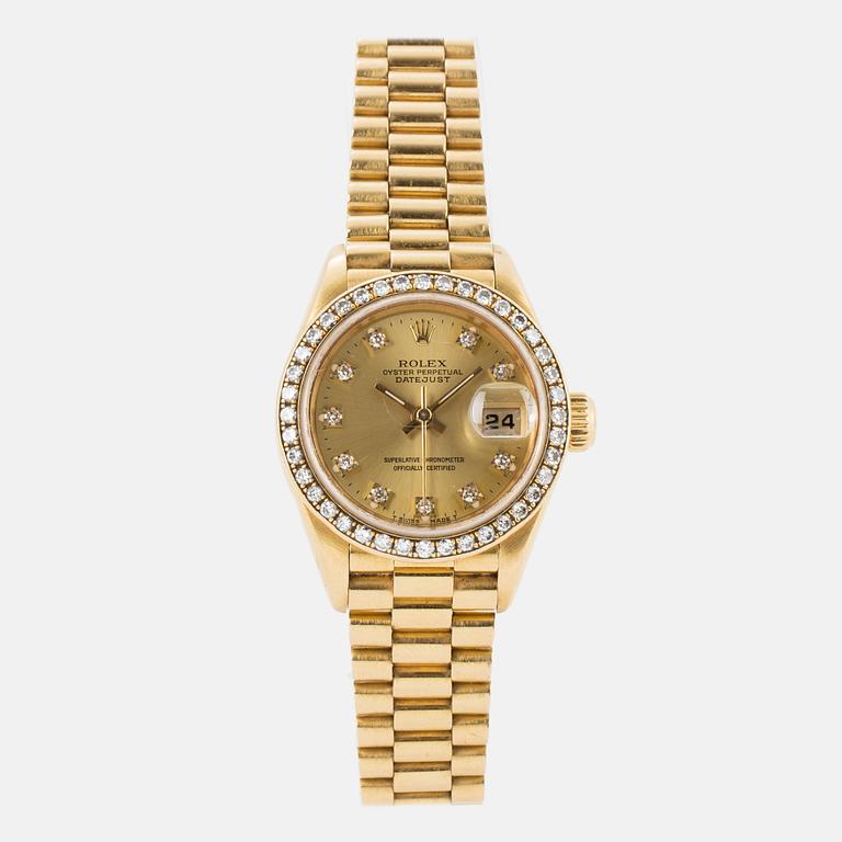 ROLEX, Oyster Perpetual, Datejust, wristwatch, 26 mm.