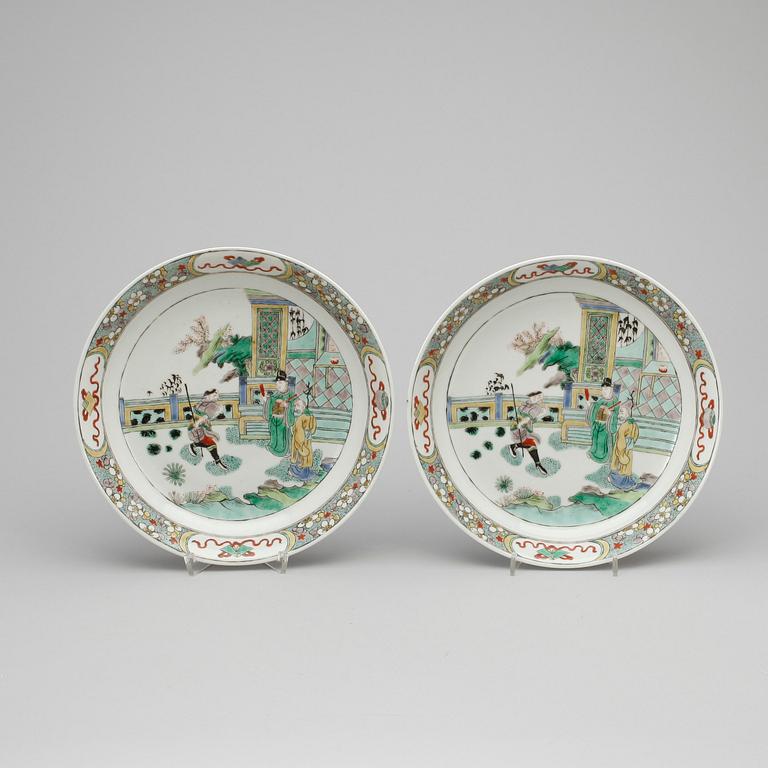FAT, ett par, porslin, Kina, Kangxi-stil, 1900-tal.