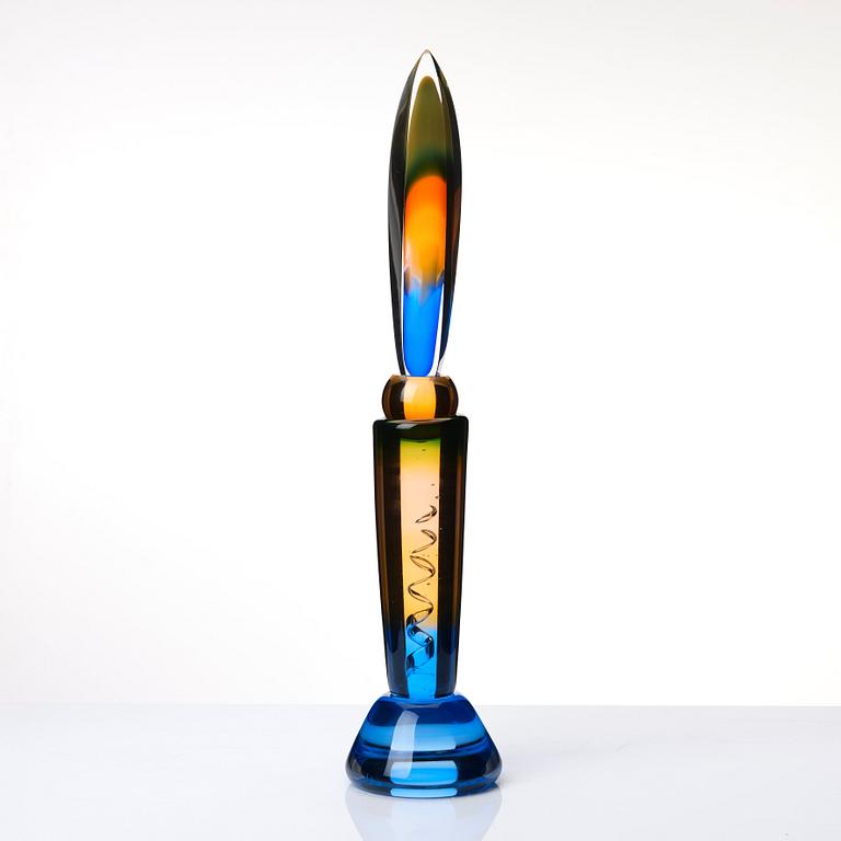 Eva Englund, a unique glass sculpture 'Moder Svea', Muraya, Sweden 1991.