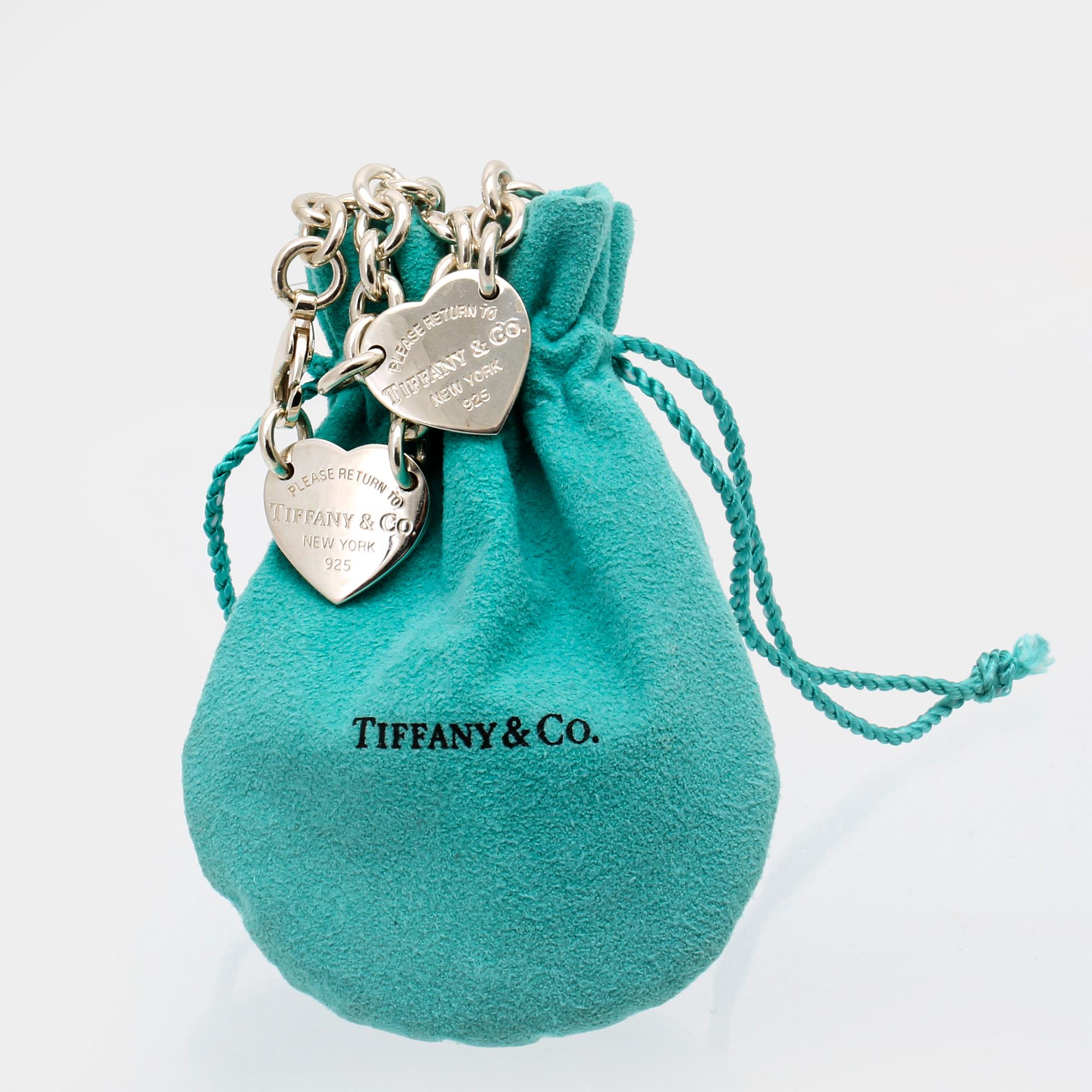Tiffany & Co, halsband och armband, sterling silver, "Return to Tiffany & Co", original dustbag.